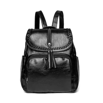Batoh kabelky 2021 nové, mäkké kožené jediný ramenný veľkú kapacitu dámy batoh cestovné školské tašky