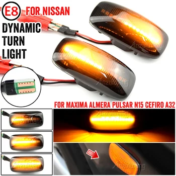 2 ks Pre Nissan Almera N15 LED Dynamický Zase Signálne Svetlá, Bočné Obrysové Svetlo Lampy Pre Maximá 1995-2000 Vody, Bočné Svetlá
